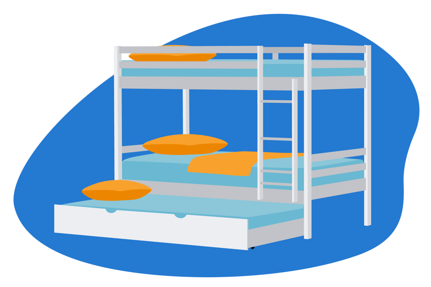 trundle bunk beds for small rooms
